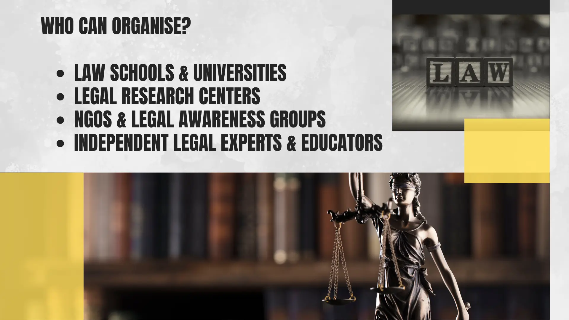 Who can Post opportunities on law app?