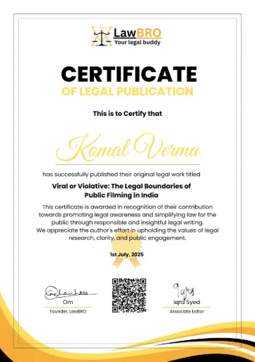 Token - Publication Certificate