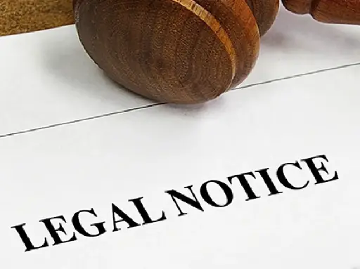 Legal Notice - Commercial Dispute